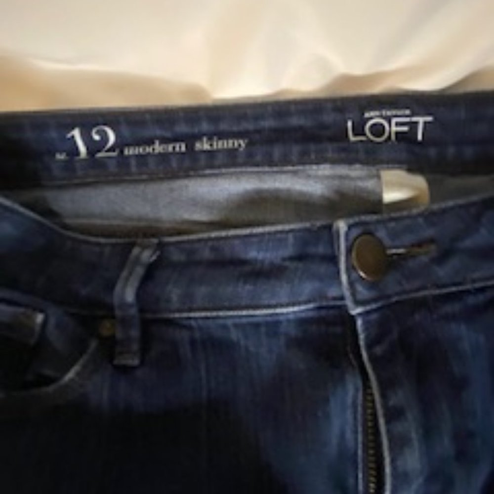 Loft Modern Skinny Jeans, size 12